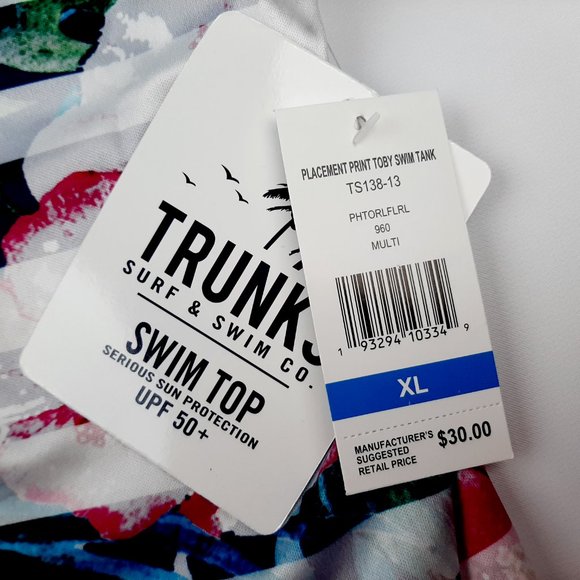 Trunks Surf & Swim Men's Tank Top UPF 50+ Multicol - Picture 5 of 6